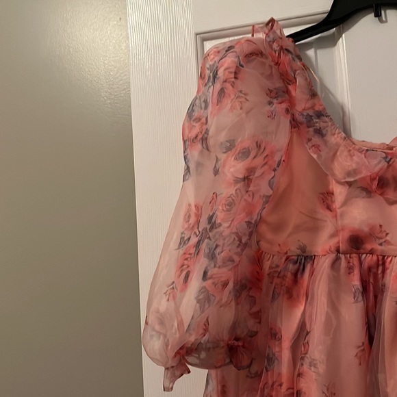 NWT Mable Pink Floral Dress Selkie Style - Picture 2 of 6